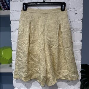 Maison Margiela 4 100% Silk Off-White Women's Casual Shorts US 4‎ IT 36